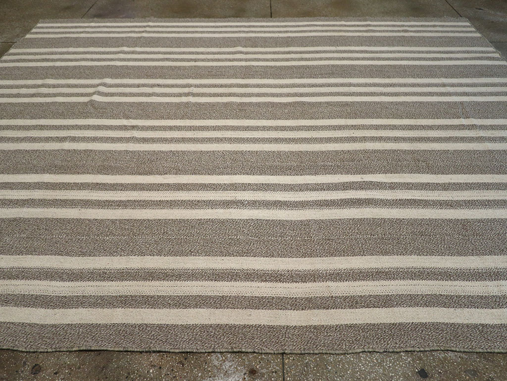 Modern Turkish Flatweave Kilim Room Size Carpet, No.32458 - Gss