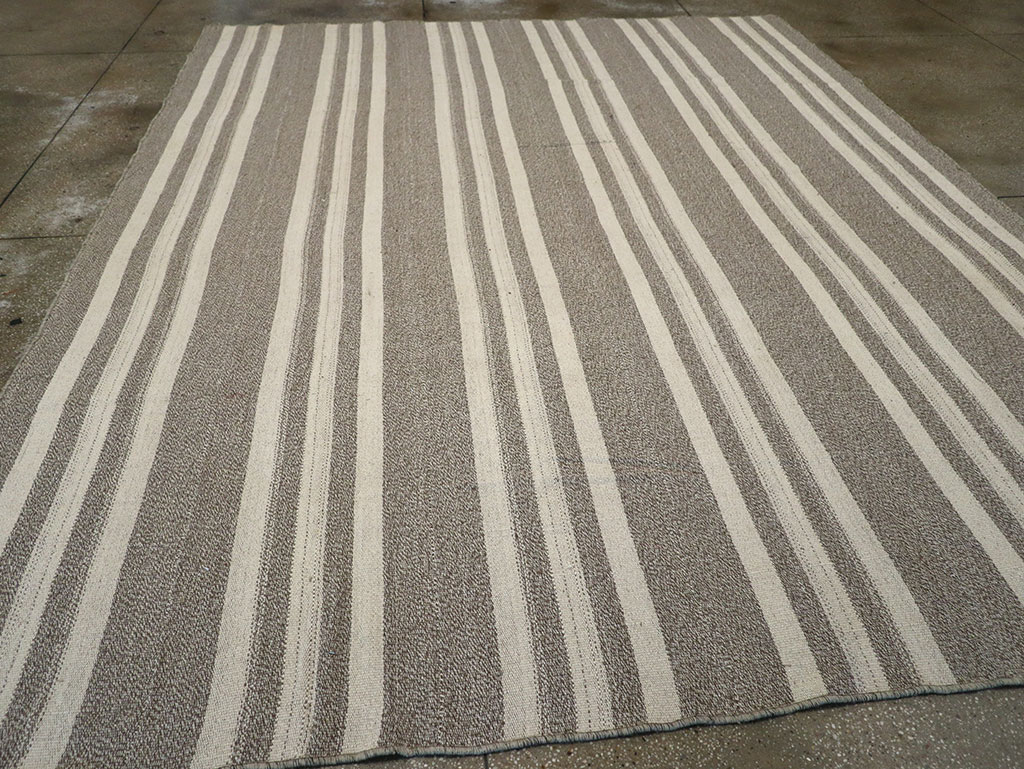 Modern Turkish Flatweave Kilim Room Size Carpet, No.32458 - Gss