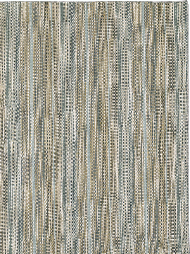Modern Persian Flatweave Kilim Room Size Carpet, No.32459 - Gss