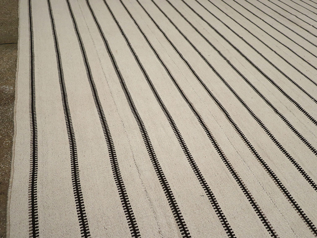 Modern Turkish Flatweave Kilim Large Carpet, No.32460 - Gss