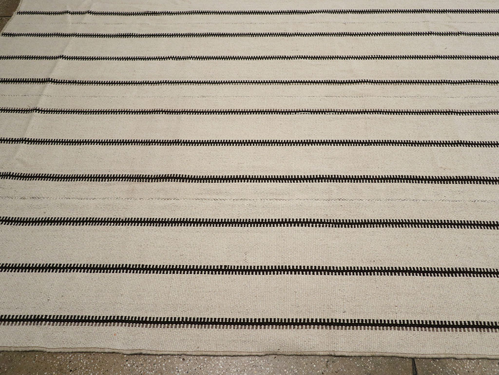 Modern Turkish Flatweave Kilim Large Carpet, No.32460 - Gss