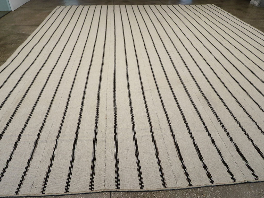 Modern Turkish Flatweave Kilim Large Carpet, No.32460 - Gss