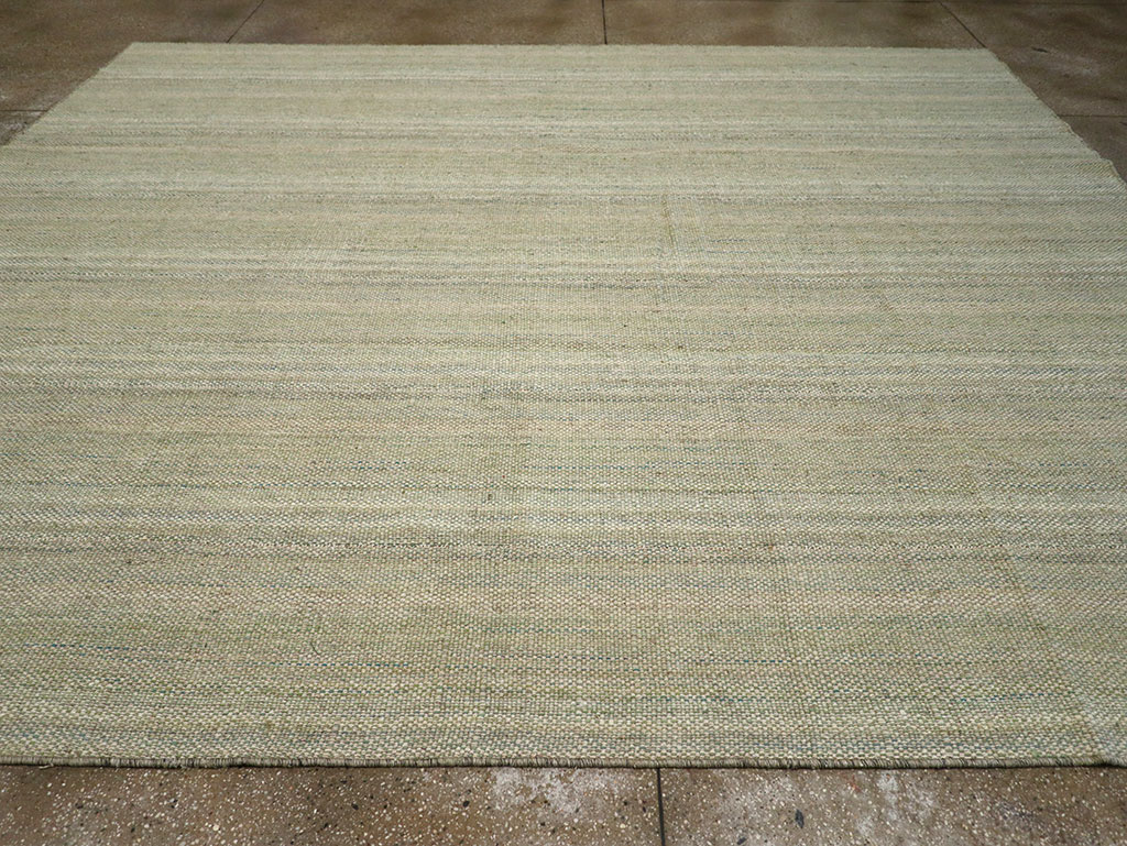 Modern Persian Flatweave Kilim Room Size Carpet, No.32464 - Gss