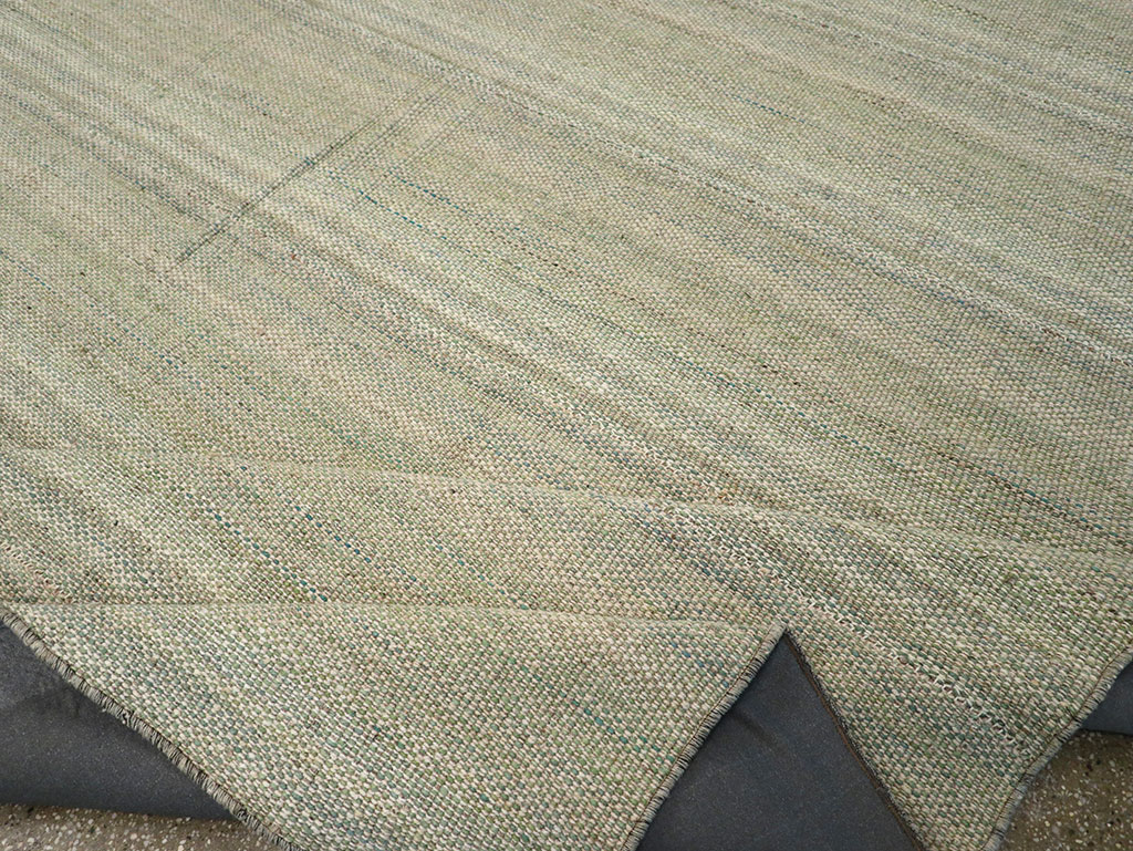 Modern Persian Flatweave Kilim Room Size Carpet, No.32464 - Gss