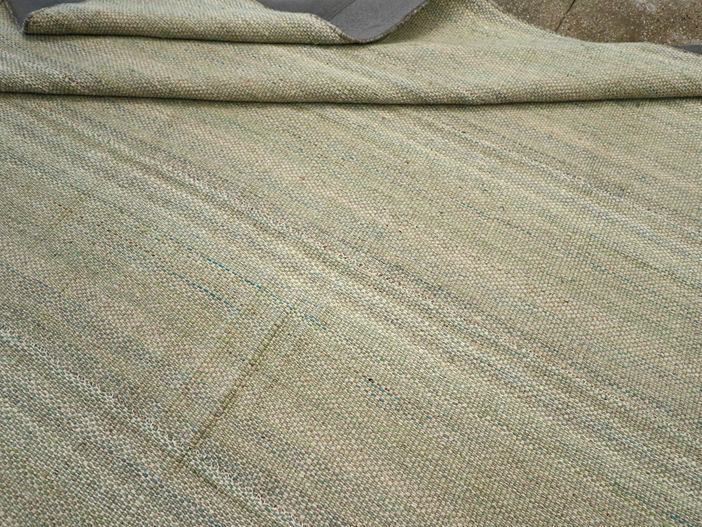 Modern Persian Flatweave Kilim Room Size Carpet, No.32464 - Gss