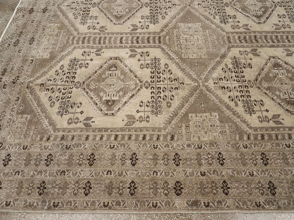 Vintage Persian Afshar Room Size Carpet, No.32468 - Gss