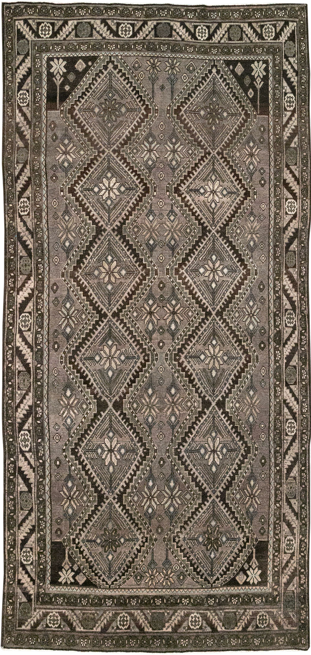 Vintage Persian Afshar Gallery Carpet, No.32469 - Gss