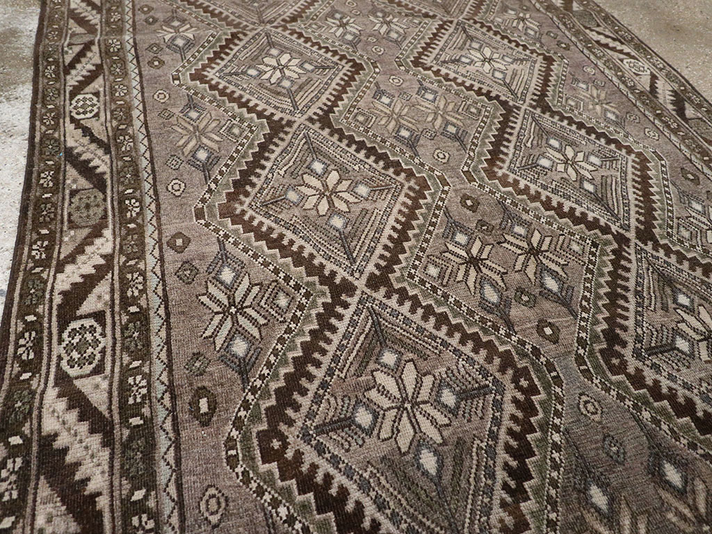 Vintage Persian Afshar Gallery Carpet, No.32469 - Gss