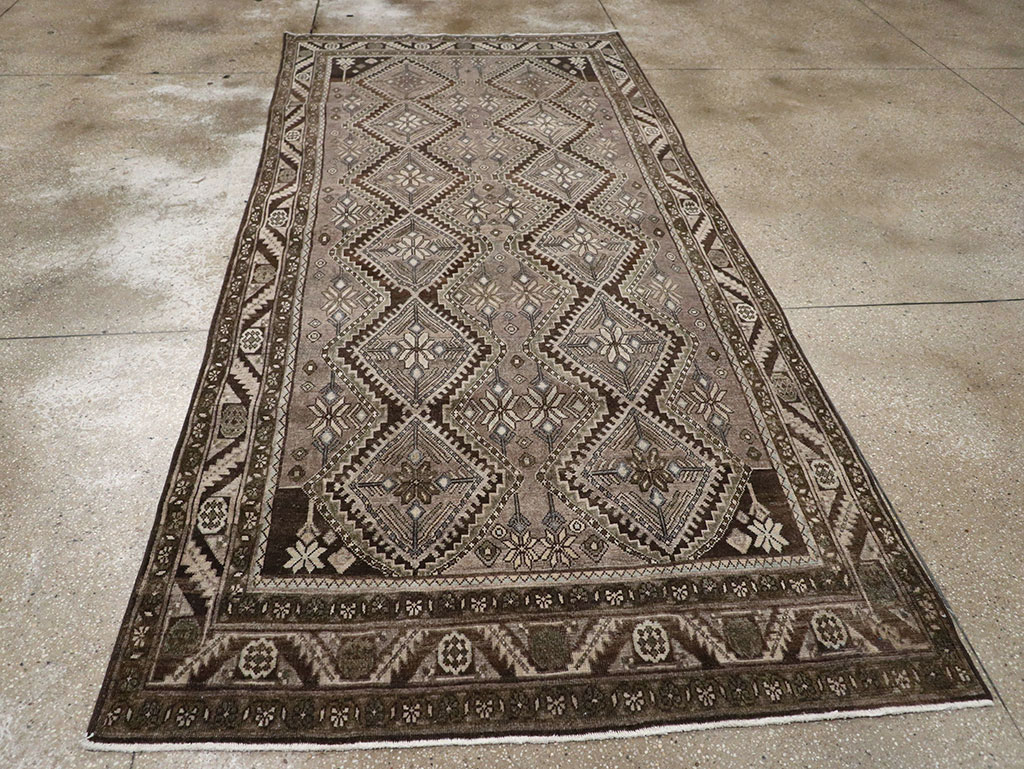 Vintage Persian Afshar Gallery Carpet, No.32469 - Gss
