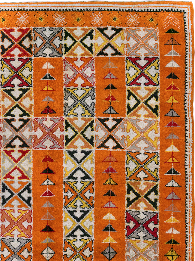 Vintage Moroccan Large Room Size Carpet, No.32470 - Gss