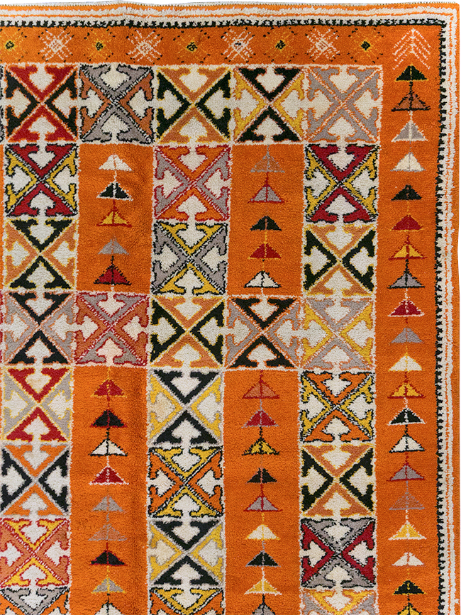 Vintage Moroccan Large Room Size Carpet, No.32470 - Gss