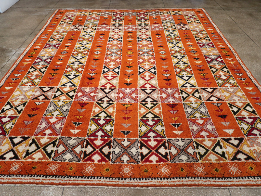 Vintage Moroccan Large Room Size Carpet, No.32470 - Gss