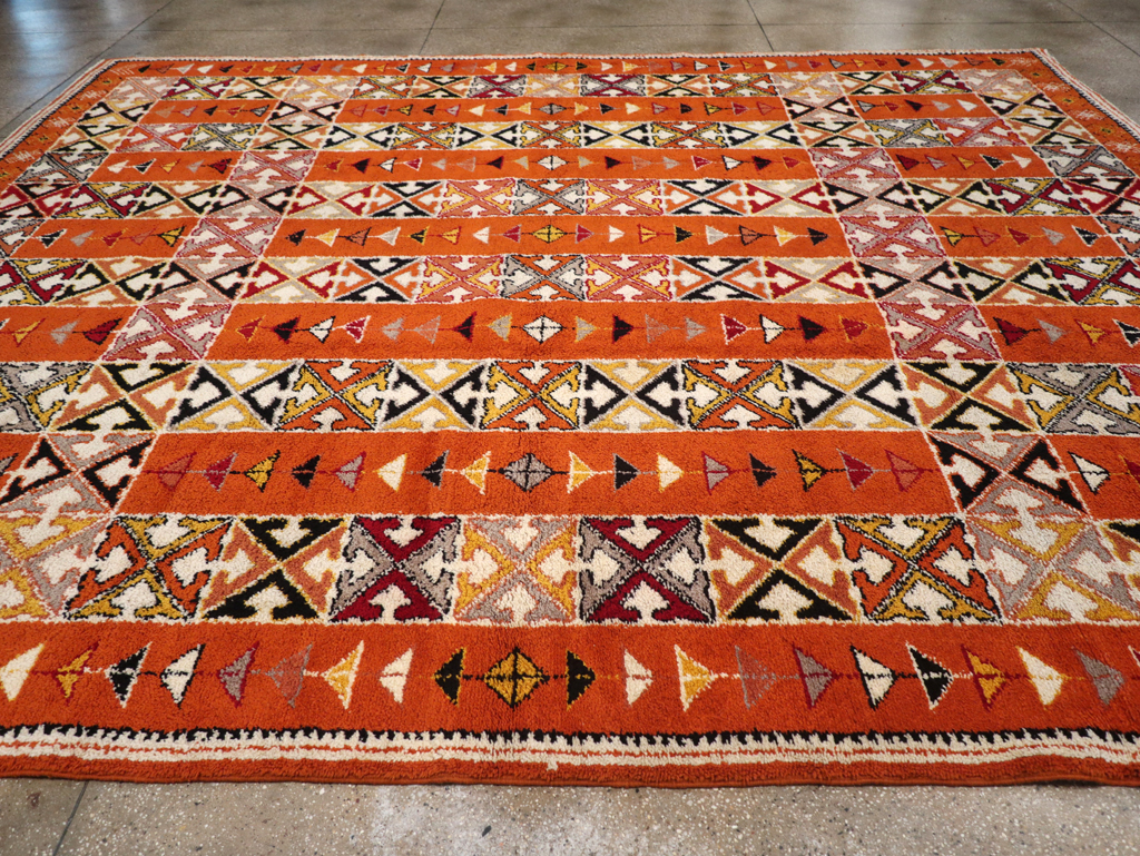 Vintage Moroccan Large Room Size Carpet, No.32470 - Gss