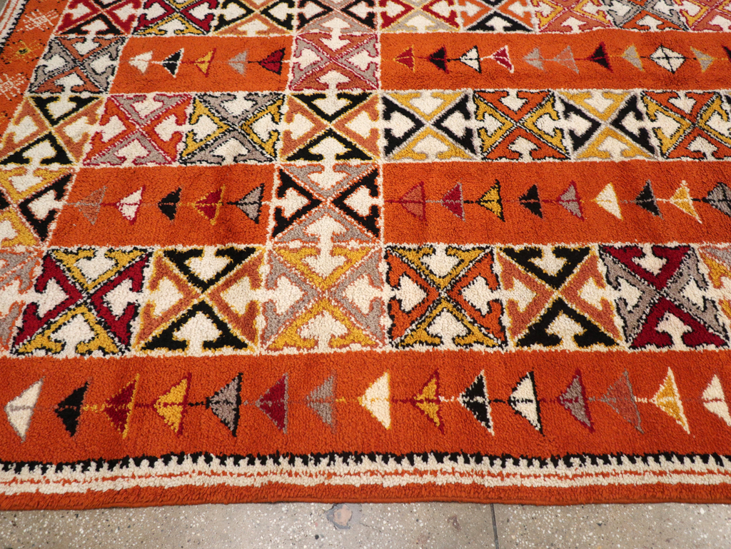 Vintage Moroccan Large Room Size Carpet, No.32470 - Gss