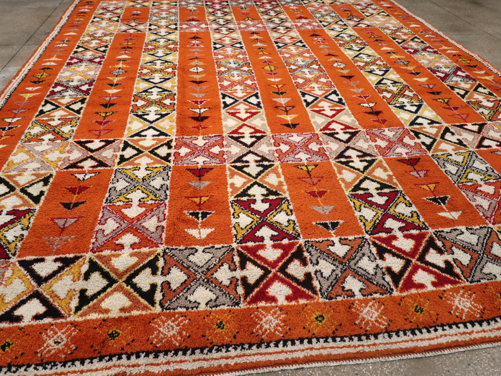 Vintage Moroccan Large Room Size Carpet, No.32470 - Gss