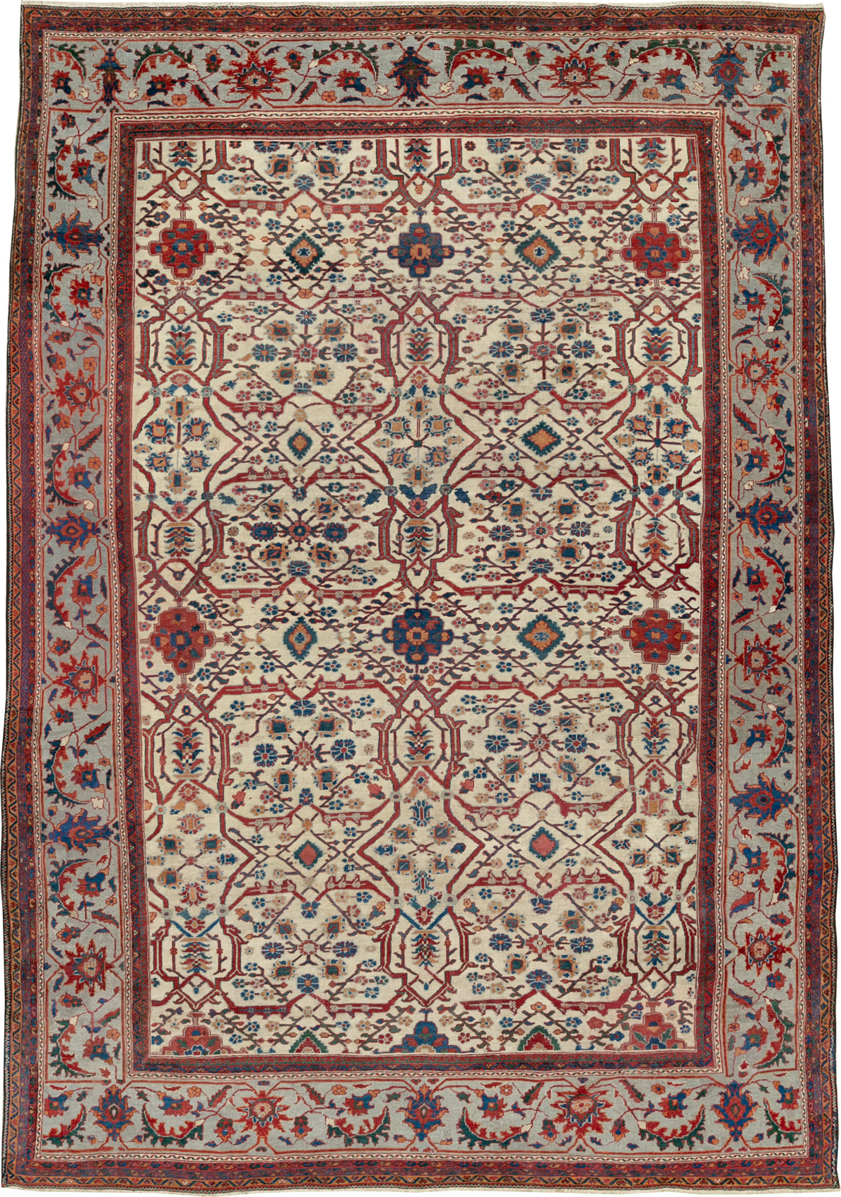 Antique Persian Sultanabad Large Carpet, No.32472 - Gss
