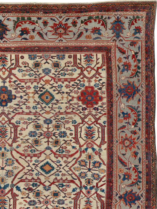 Antique Persian Sultanabad Large Carpet, No.32472 - Gss