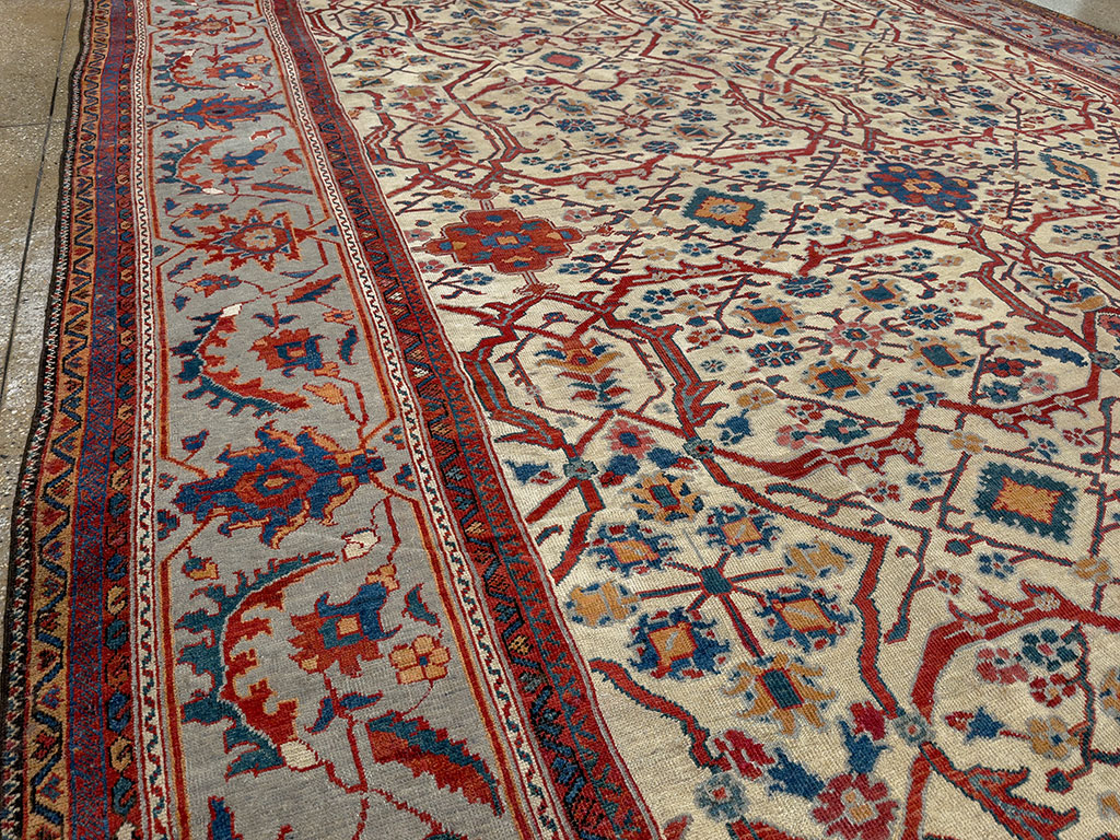 Antique Persian Sultanabad Large Carpet, No.32472 - Gss