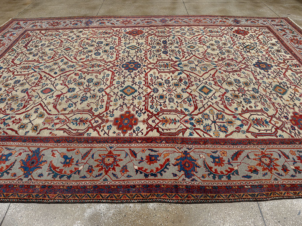 Antique Persian Sultanabad Large Carpet, No.32472 - Gss