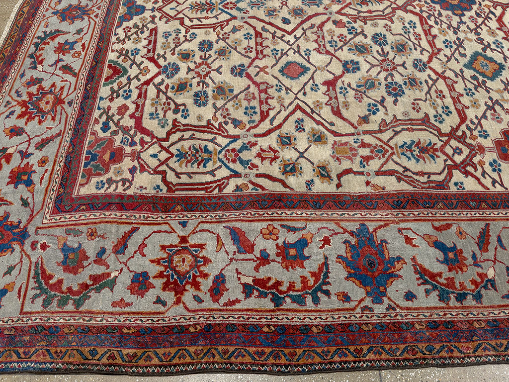 Antique Persian Sultanabad Large Carpet, No.32472 - Gss