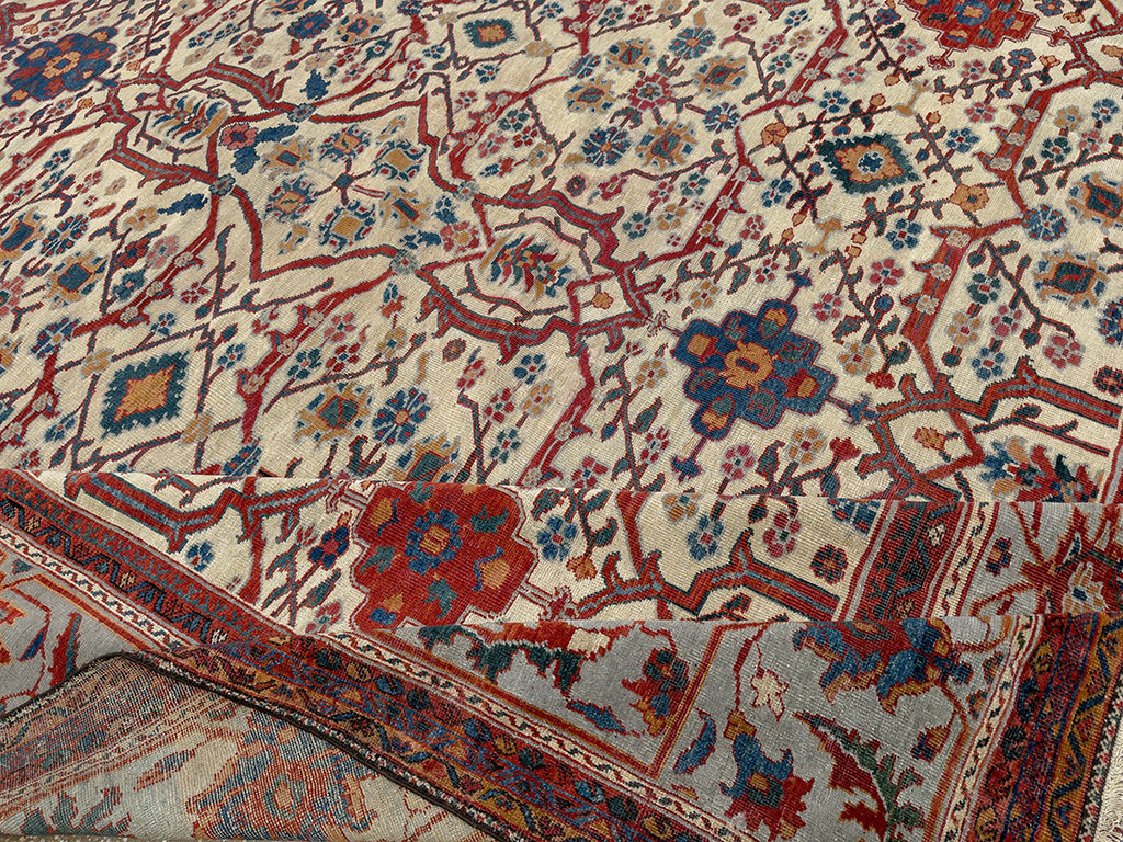 Antique Persian Sultanabad Large Carpet, No.32472 - Gss