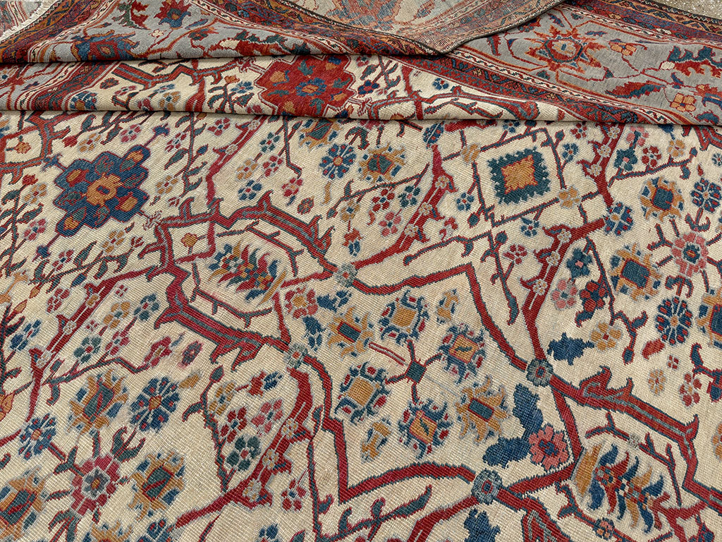 Antique Persian Sultanabad Large Carpet, No.32472 - Gss