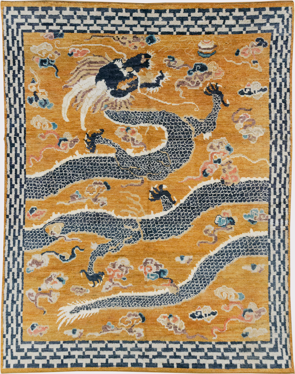Modern East Turkestan Pictorial Khotan Room Size Carpet, No.32474 - Gss