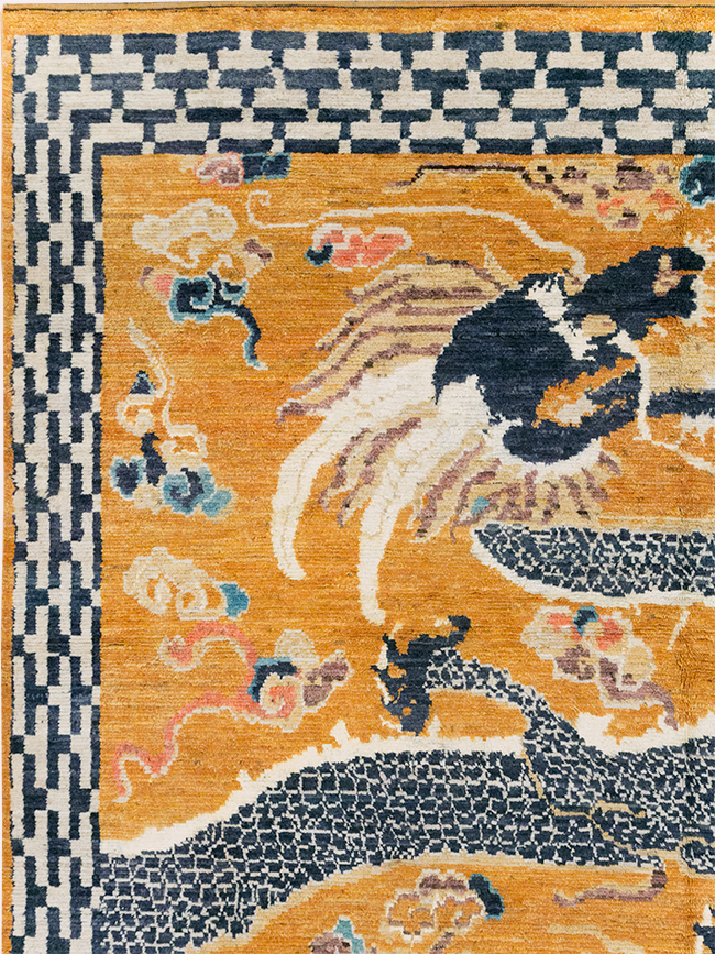Modern East Turkestan Pictorial Khotan Room Size Carpet, No.32474 - Gss
