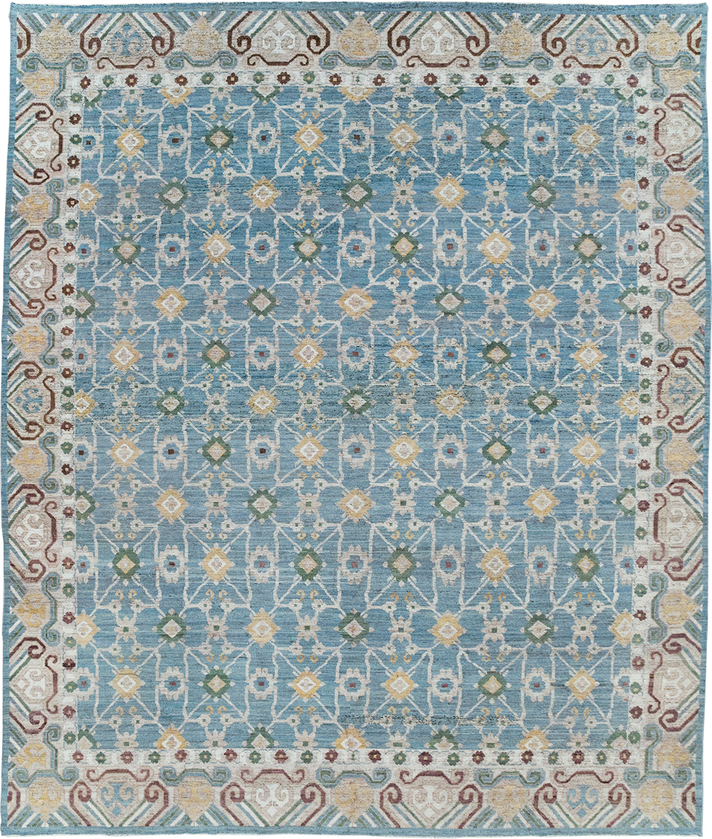 Modern East Turkestan Khotan Room Size Carpet, No.32478 - Gss