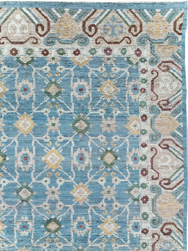 Modern East Turkestan Khotan Room Size Carpet, No.32478 - Gss