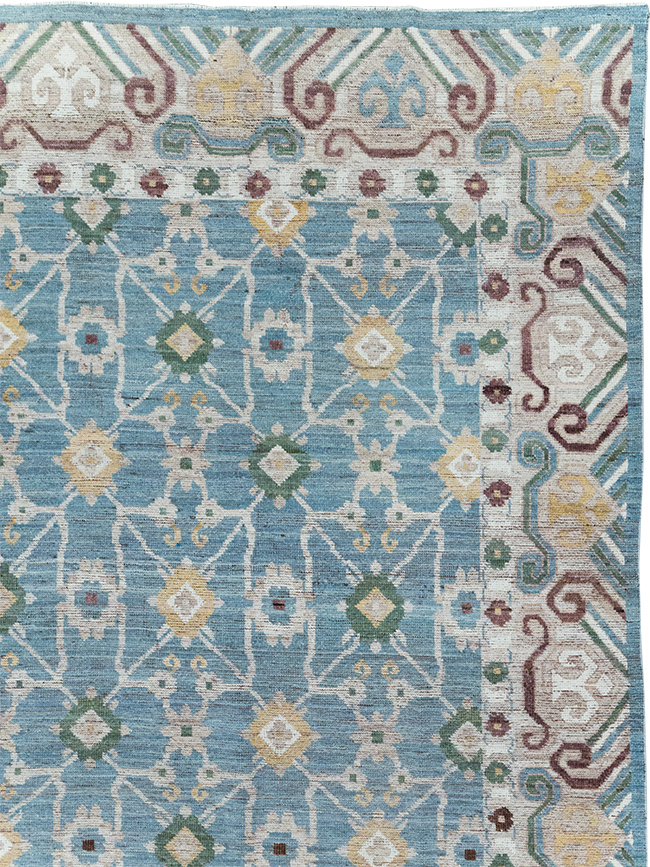 Modern East Turkestan Khotan Room Size Carpet, No.32478 - Gss