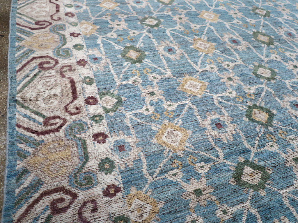 Modern East Turkestan Khotan Room Size Carpet, No.32478 - Gss