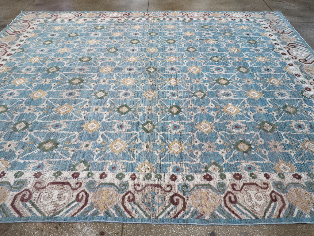 Modern East Turkestan Khotan Room Size Carpet, No.32478 - Gss