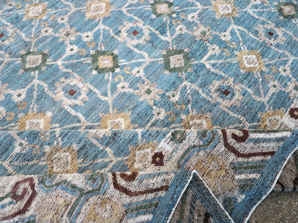 Modern East Turkestan Khotan Room Size Carpet, No.32478 - Gss