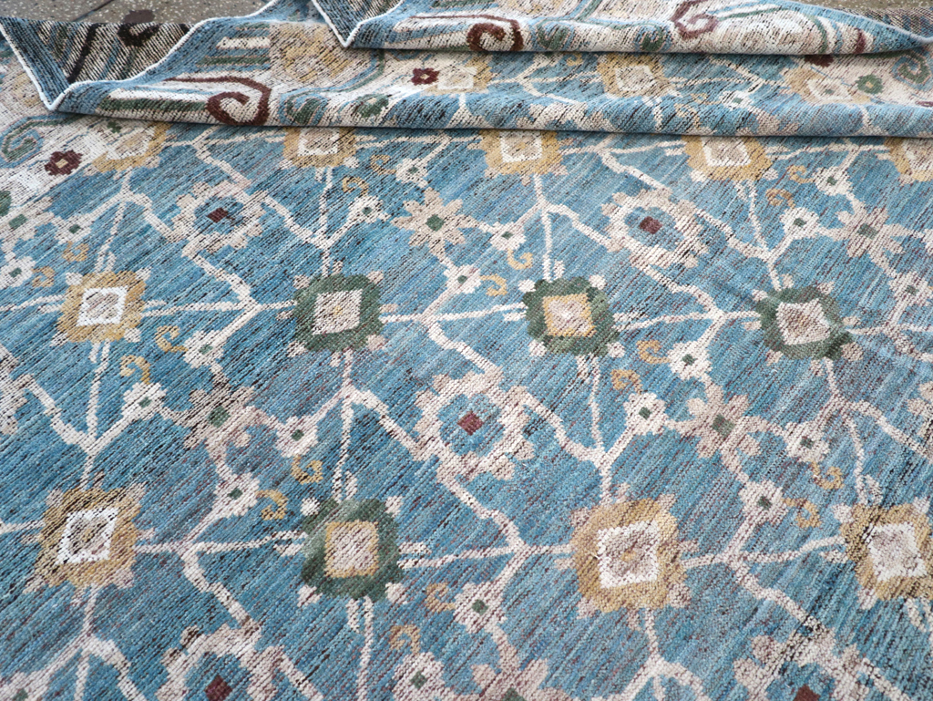 Modern East Turkestan Khotan Room Size Carpet, No.32478 - Gss