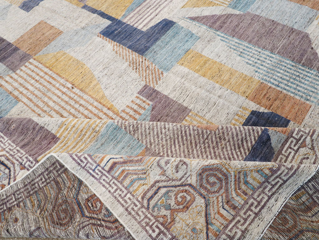 Modern East Turkestan Khotan Room Size Carpet, No.32480 - Gss