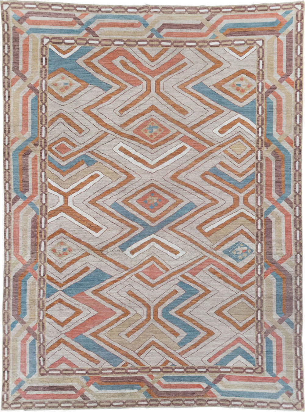 Modern East Turkestan Khotan Room Size Carpet, No.32481 - Gss