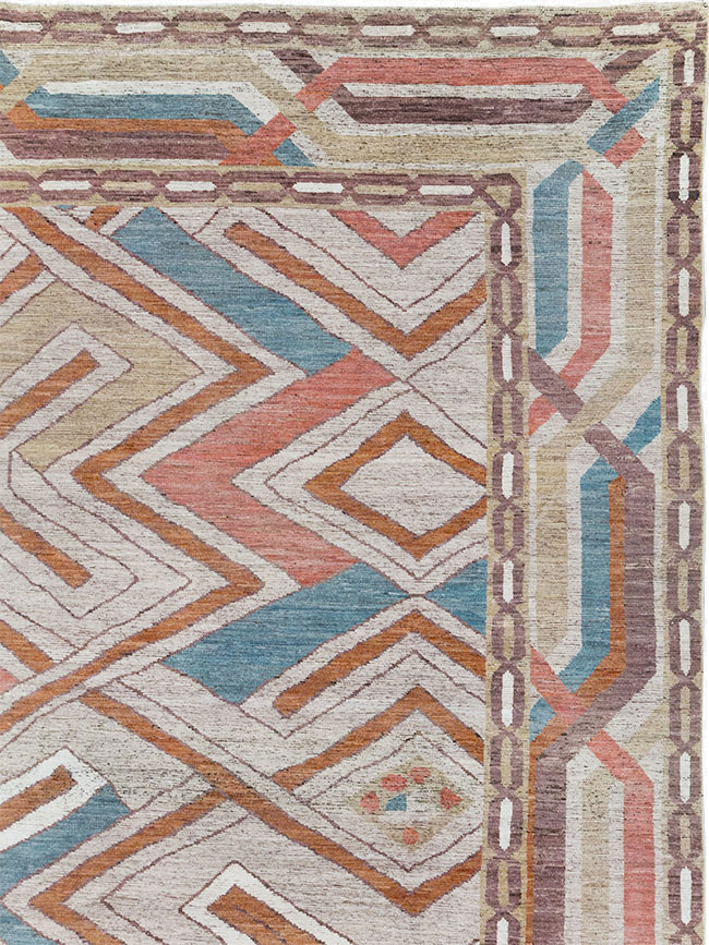 Modern East Turkestan Khotan Room Size Carpet, No.32481 - Gss