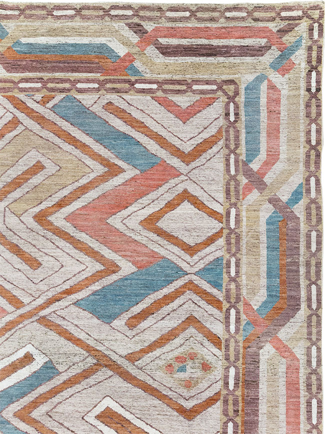 Modern East Turkestan Khotan Room Size Carpet, No.32481 - Gss