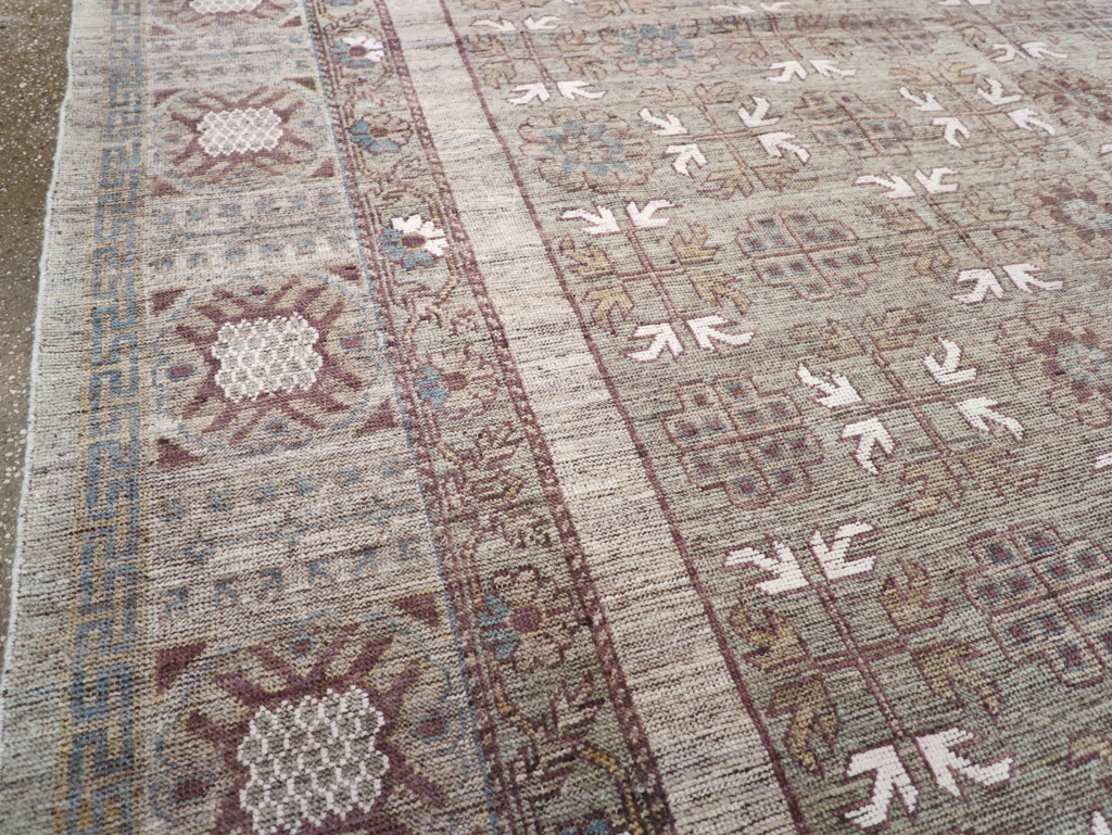 Modern East Turkestan Khotan Room Size Carpet, No.32483 - Gss