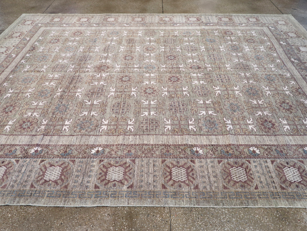Modern East Turkestan Khotan Room Size Carpet, No.32483 - Gss
