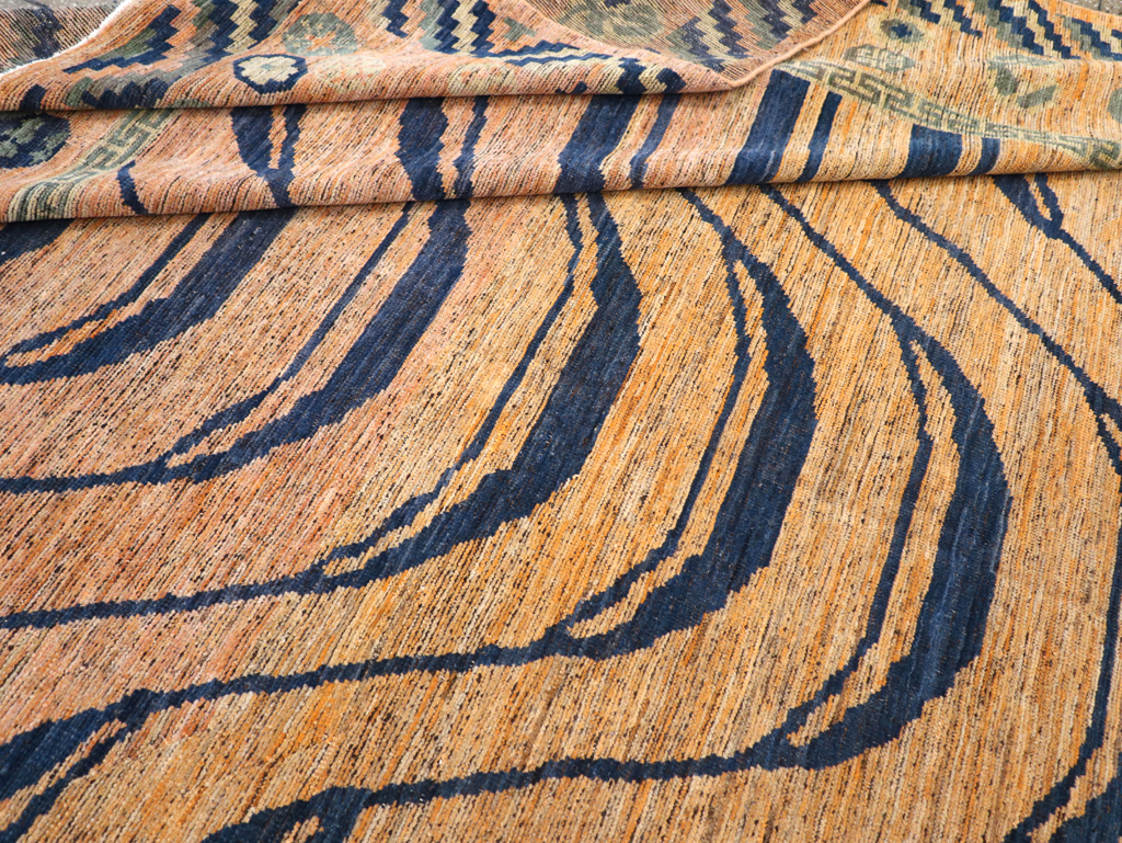 Modern East Turkestan Khotan Room Size Carpet, No.32484 - Gss