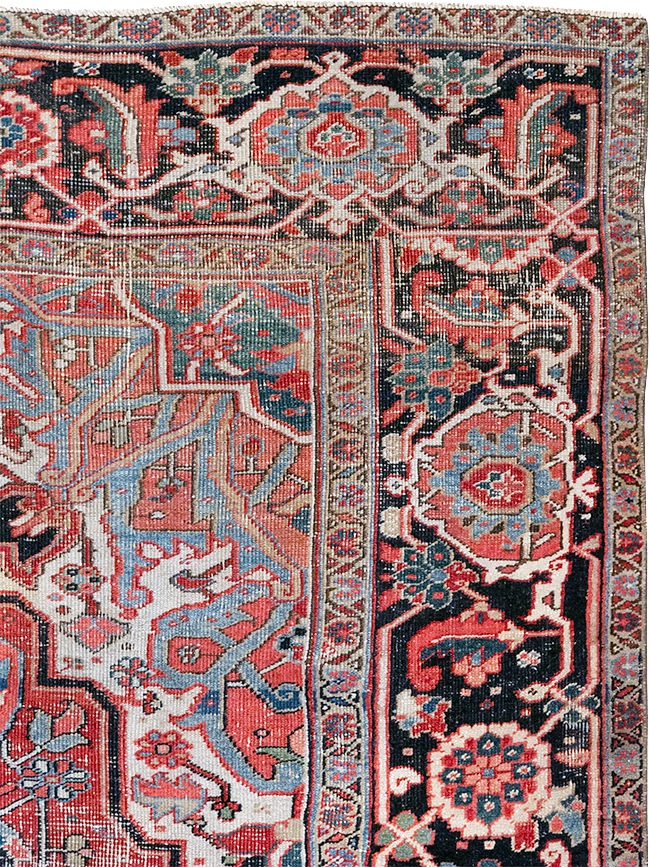 Antique Persian Heriz Rug, No.32492 - Gss