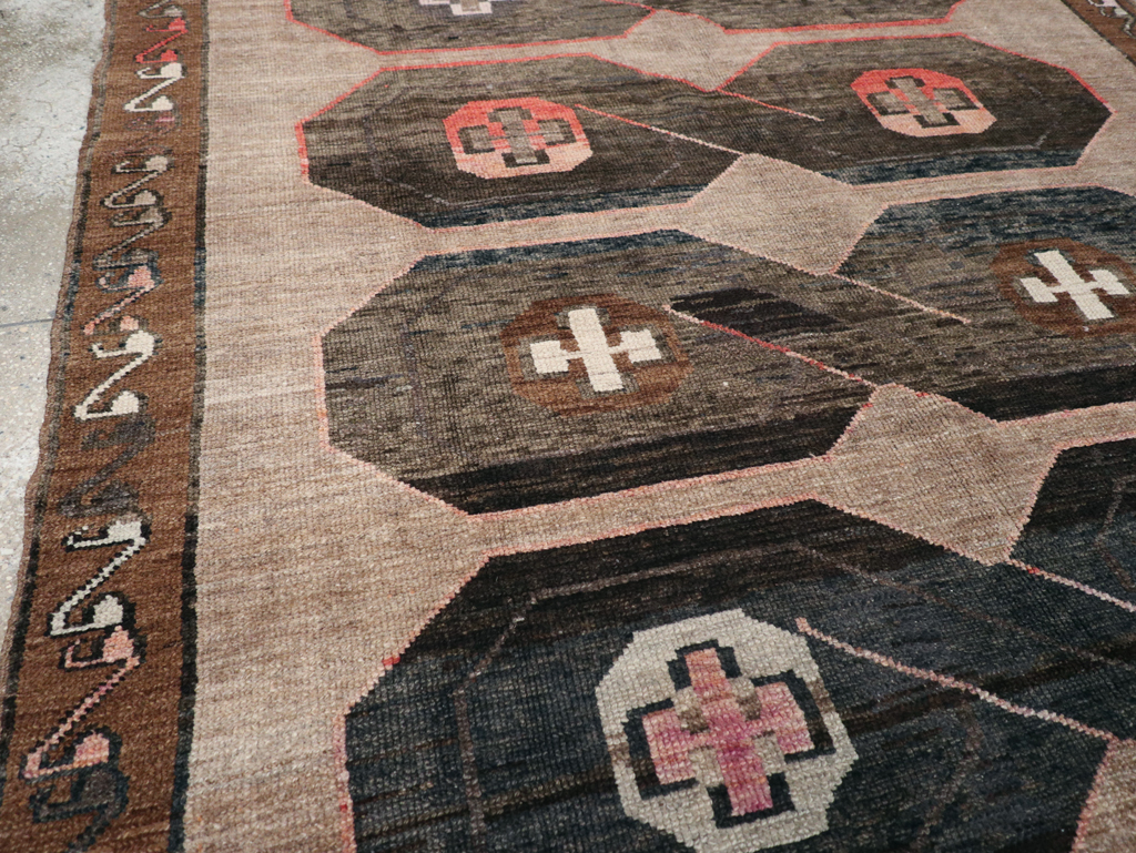 Vintage Turkish Anatolian Wide Gallery Runner, No.32496 - Gss
