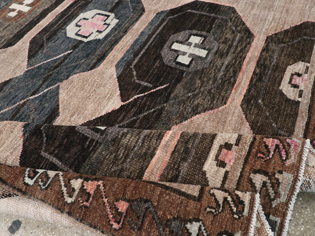 Vintage Turkish Anatolian Wide Gallery Runner, No.32496 - Gss