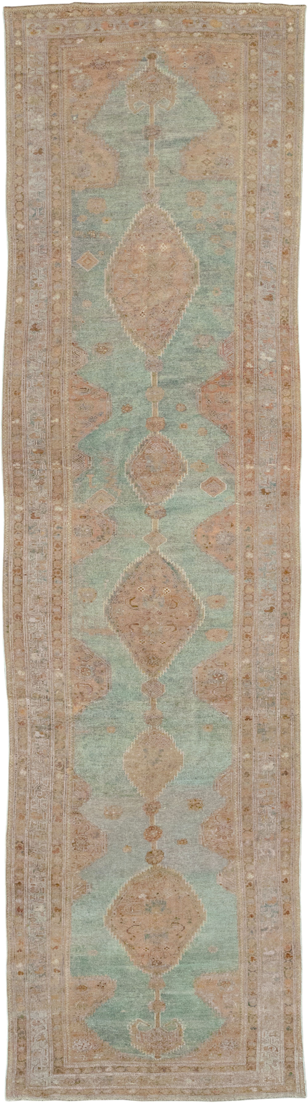 Antique Persian Kurdish Long Runner, No.32500 - Gss