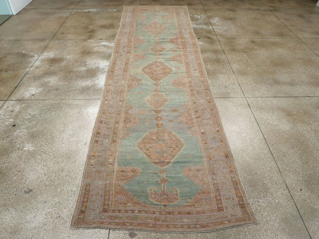 Antique Persian Kurdish Long Runner, No.32500 - Gss