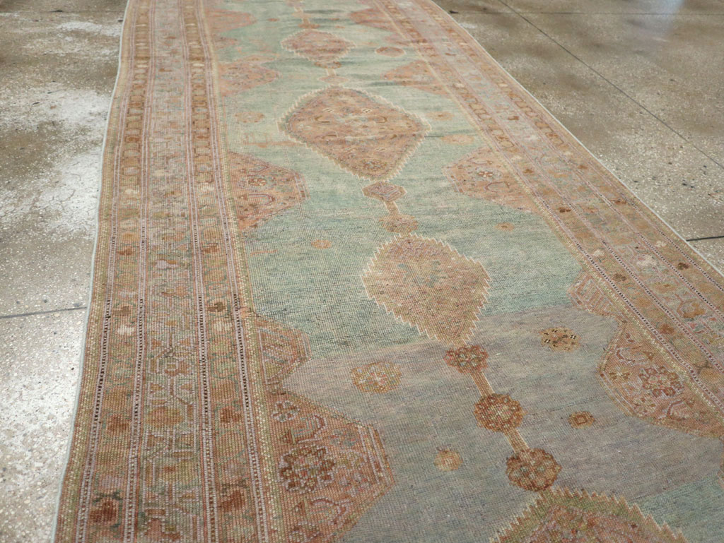 Antique Persian Kurdish Long Runner, No.32500 - Gss