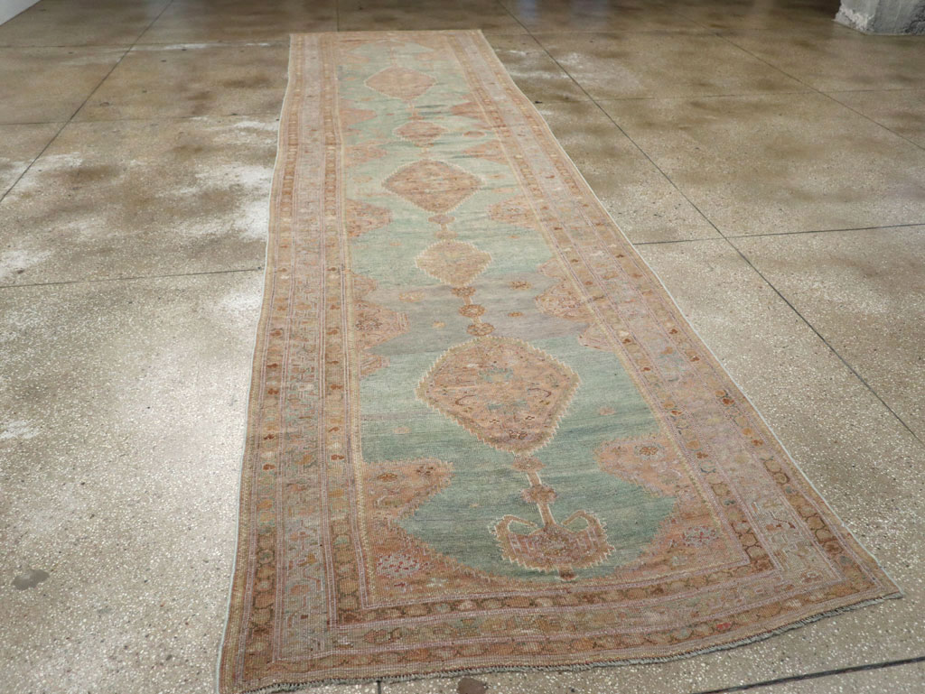 Antique Persian Kurdish Long Runner, No.32500 - Gss