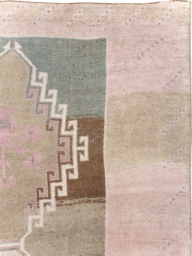 Vintage Turkish Anatolian Wide Gallery Runner, No.32503 - Gss